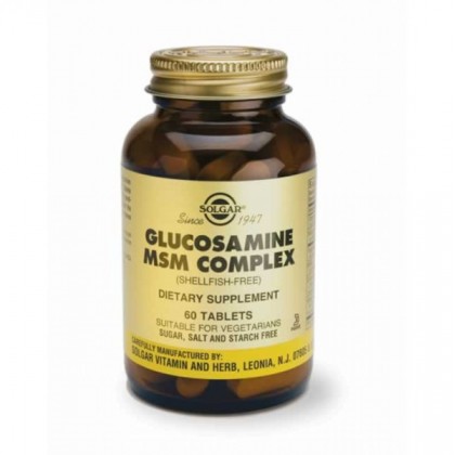 SOLGAR Glucosamine Msm Complex 60 Ταμπλέτες